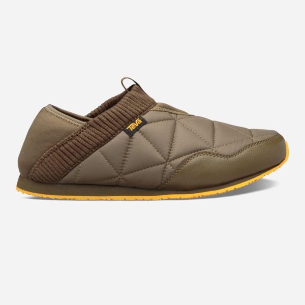 Hungary Teva Ember Moc - Férfi Slip On Olivazöld - 879-FNMXU